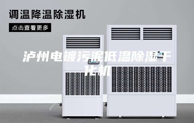瀘州電鍍污泥低溫除濕干化機