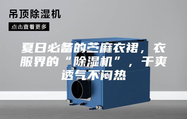 夏日必備的苧麻衣裙，衣服界的“除濕機”，干爽透氣不悶熱