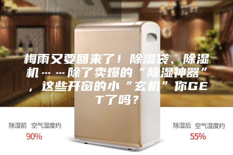 梅雨又要回來(lái)了！除濕袋、除濕機(jī)……除了賣(mài)爆的“除濕神器”，這些開(kāi)窗的小“玄機(jī)”你GET了嗎？