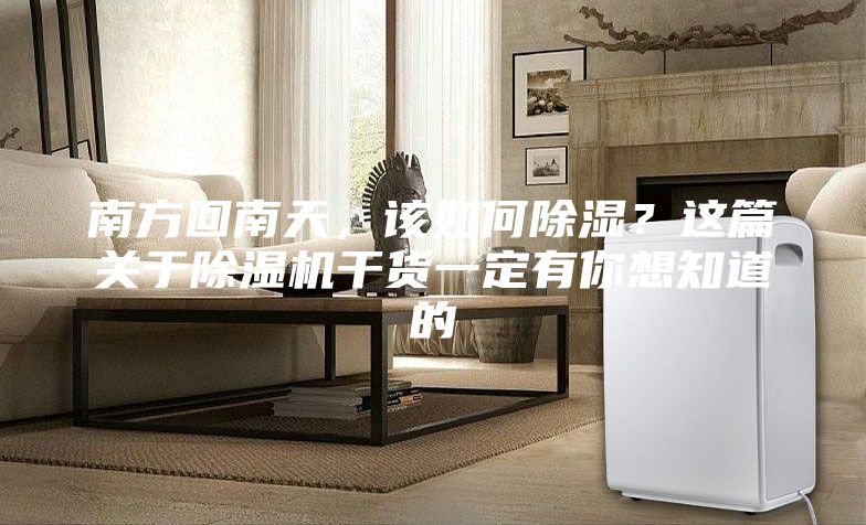 南方回南天,該如何除濕?這篇關于除濕機干貨一定有你想知道的