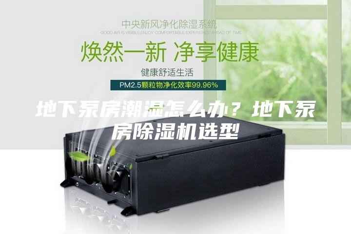 地下泵房潮濕怎么辦?地下泵房除濕機選型