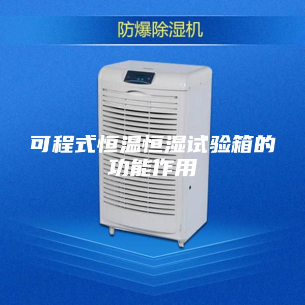 可程式恒溫恒濕試驗箱的功能作用
