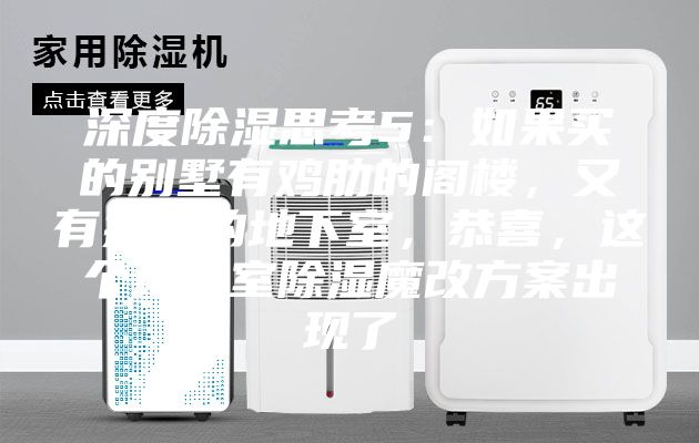 深度除濕思考5：如果買的別墅有雞肋的閣樓，又有操心的地下室，恭喜，這個地下室除濕魔改方案出現(xiàn)了