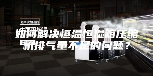如何解決恒溫恒濕箱壓縮機排氣量不足的問題？